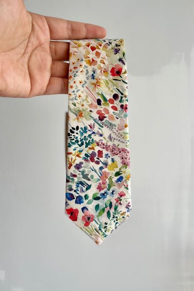 Wildflower Tie for Wedding Floral Necktie Premium Gift for Him