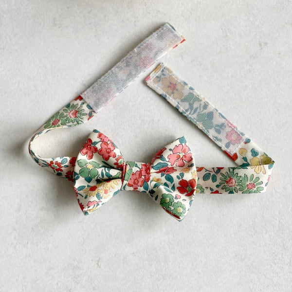 Liberty Print Floral Bow tie for Kid and Men Garden Wedding Tie