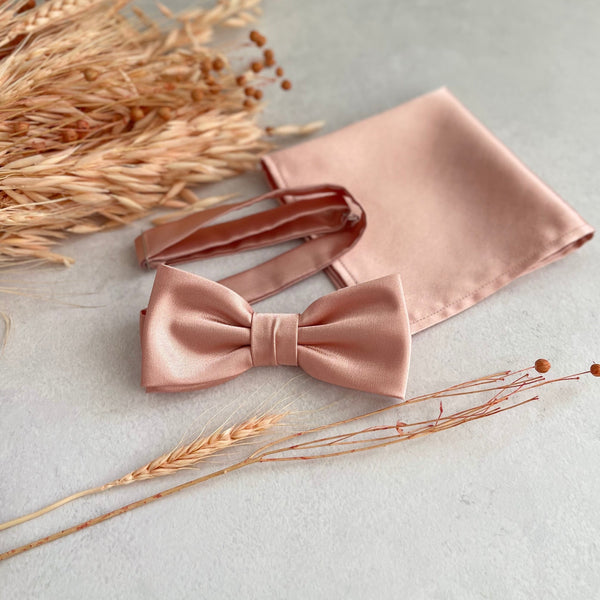 Rose Gold Men Bow Tie