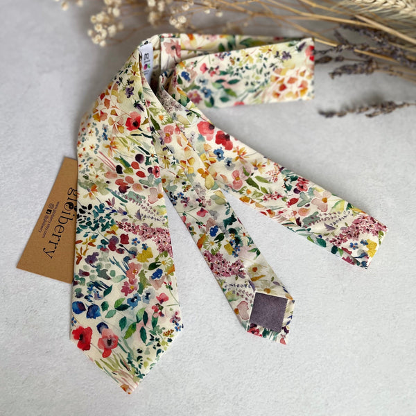 Wildflower Tie for Wedding Floral Necktie Premium Gift for Him