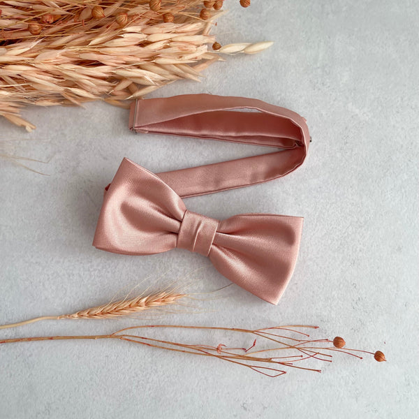 Rose Gold Men Bow Tie