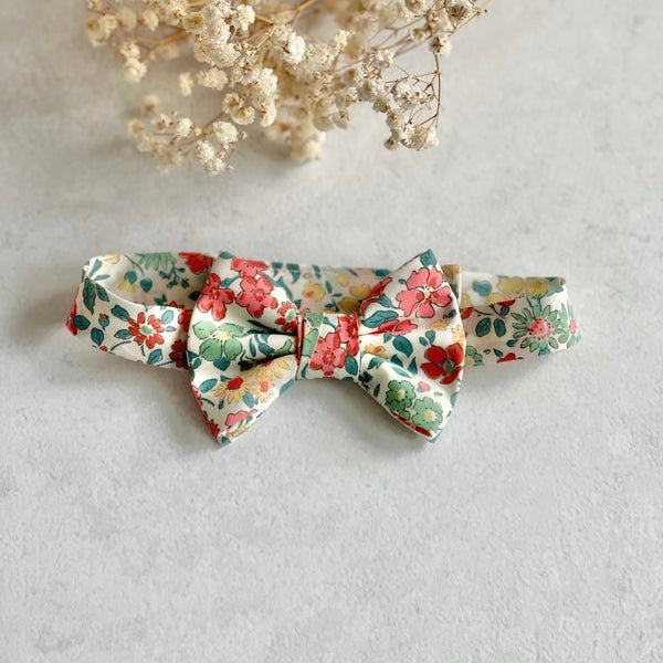 Liberty Print Floral Bow tie for Kid and Men Garden Wedding Tie