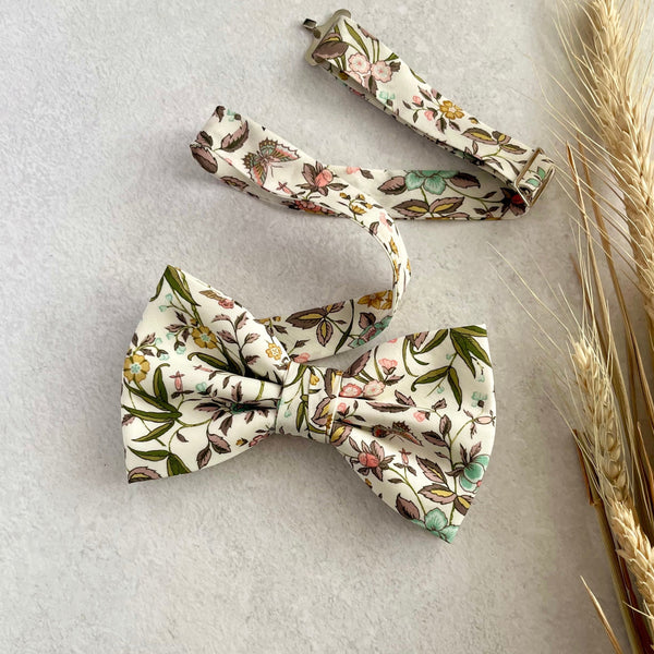 Liberty Print Wildflower Floral Bow tie for Kid and Men Wedding Tie