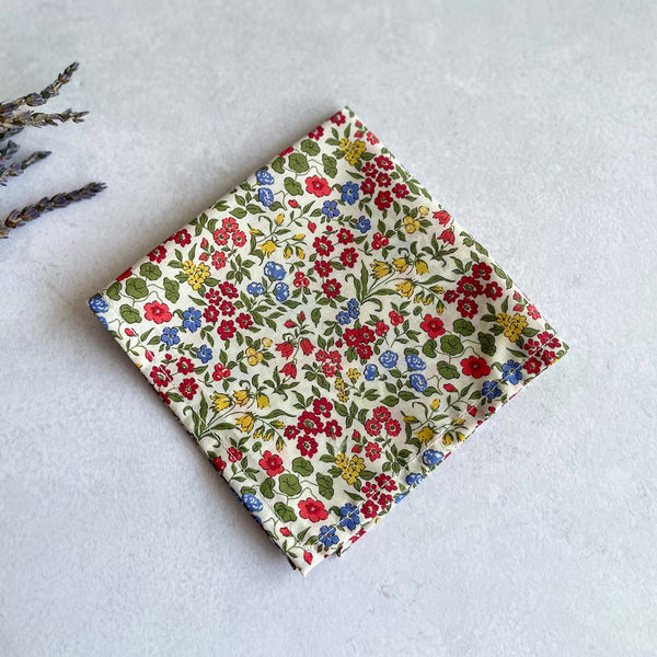 Ditsy Floral Tie and Pocket Square Spring Wedding Necktie