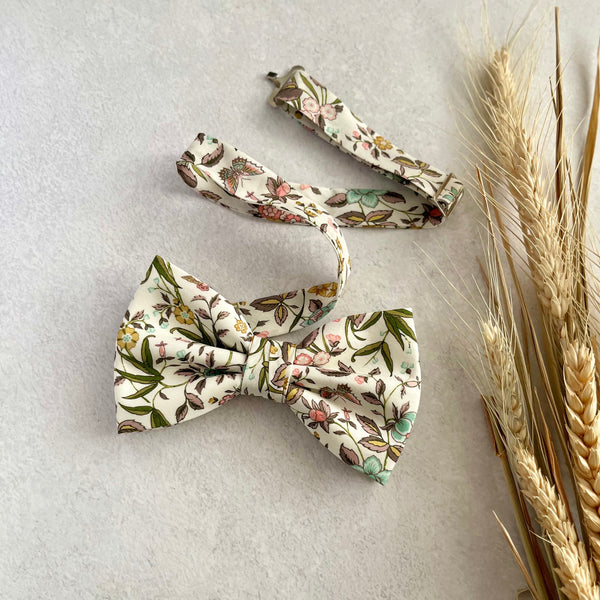 Liberty Print Wildflower Floral Bow tie for Kid and Men Wedding Tie