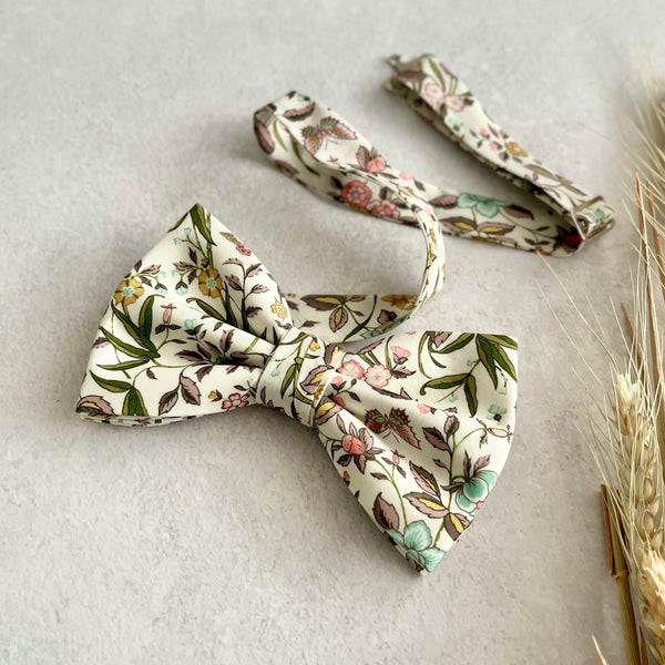 Liberty Print Wildflower Floral Bow tie for Kid and Men Wedding Tie