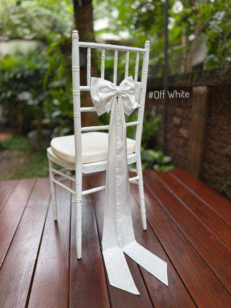 Wedding Chair Bow Decoration Satin Double Bow for Church Pew, Aisle & Event Décor